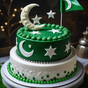 Pakistan Flag Themed Cake